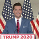 In this screenshot from the RNC’s livestream of the 2020 Republican National Convention, U.S. Rep. Matt Gaetz (R-FL) addresses the virtual convention on August 24, 2020.